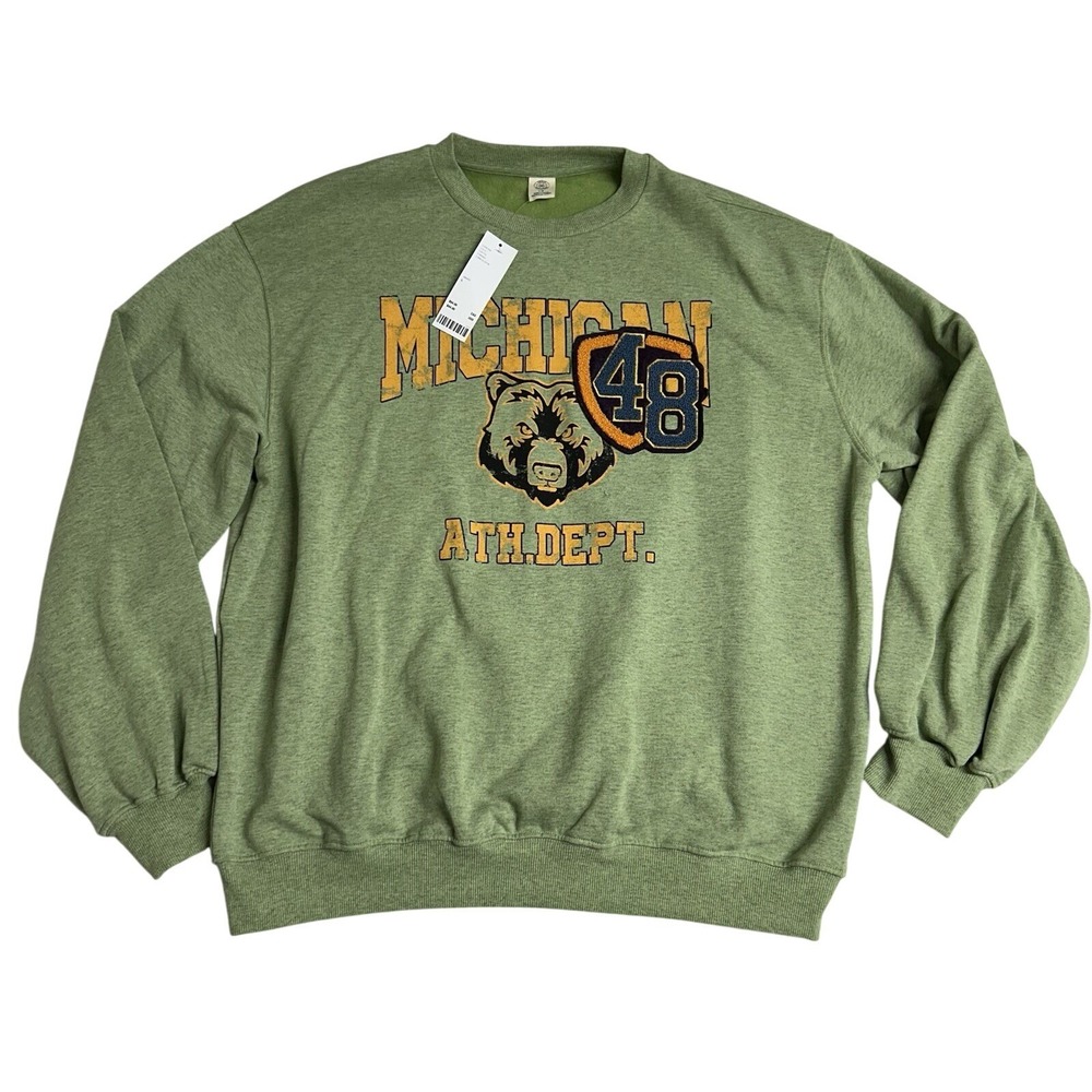 Urban Outfitters Michigan Athletic Dept Oversized Sweatshirt Size‎ Large $64
